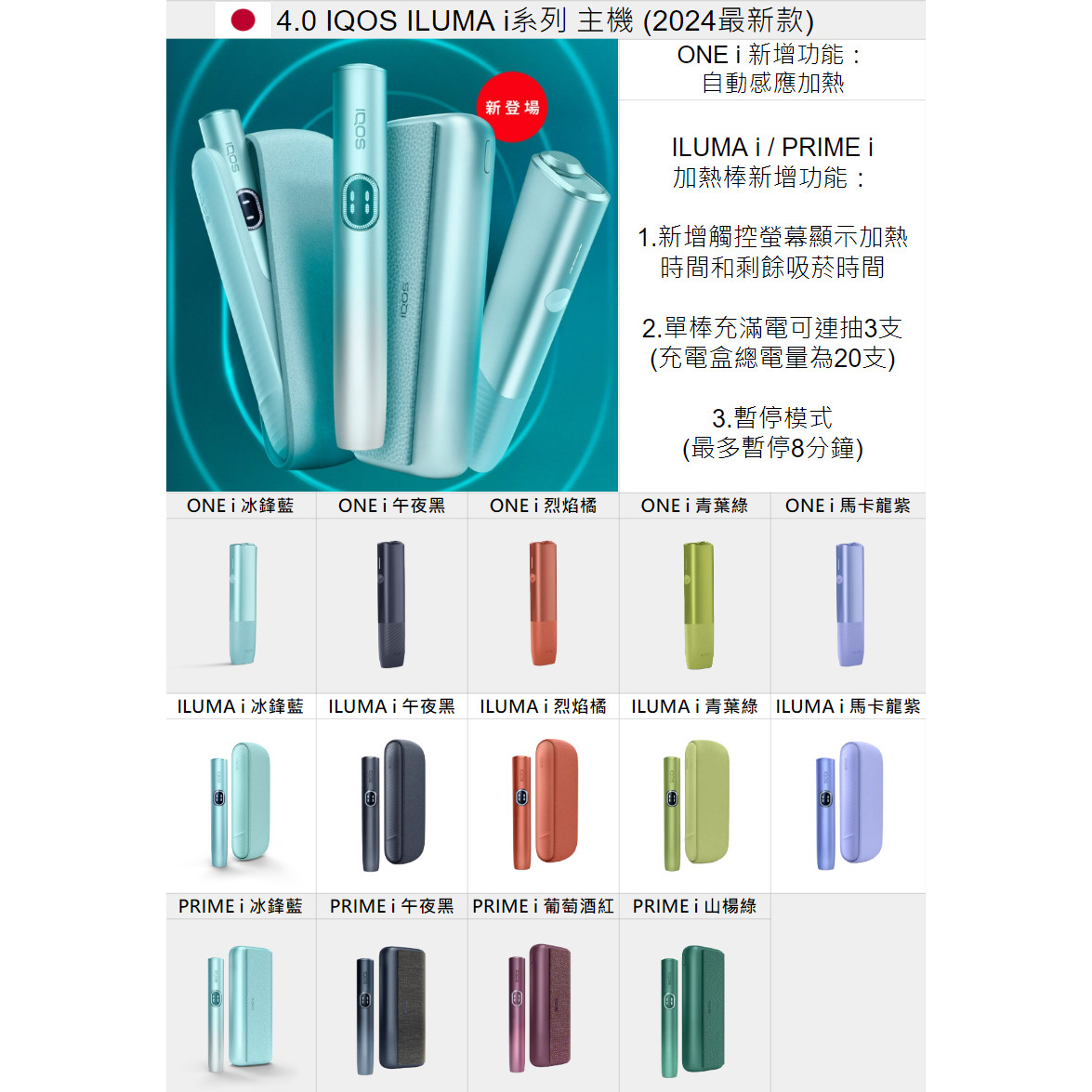 IQOS - ILUMA 主機 圖片2 IQOS菸彈 日T 哈T 亞T 韓T TEREA HEETS 主機